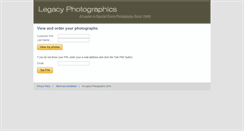 Desktop Screenshot of cart.legacyphoto.com